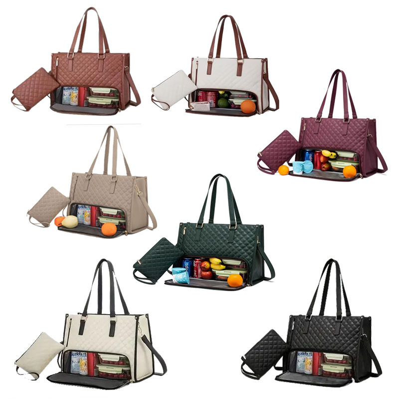 2-in-1 Insulated Lunch Tote Bag