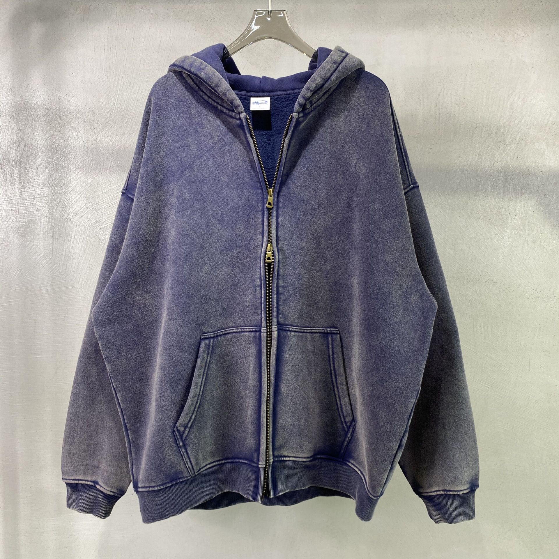 Retro Fleece Lined Windproof Cardigan Jacket