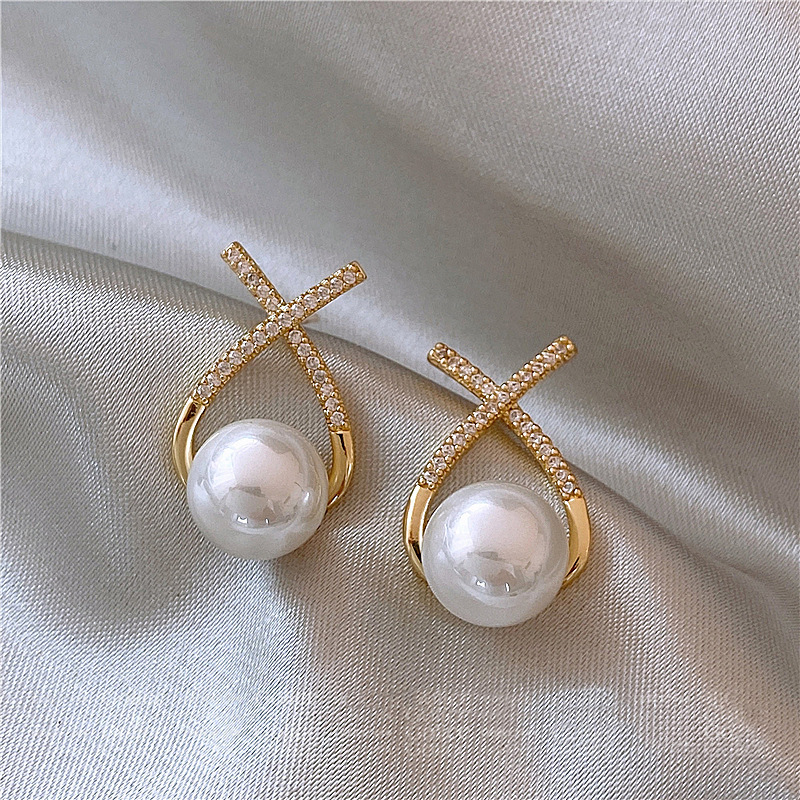 Diamond Dropping Oil Earrings Niche All-match Elegant Earrings