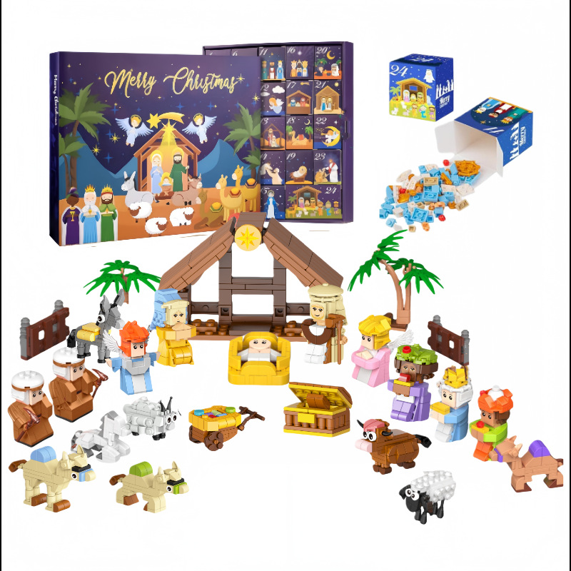Christmas Countdown Building Block Set