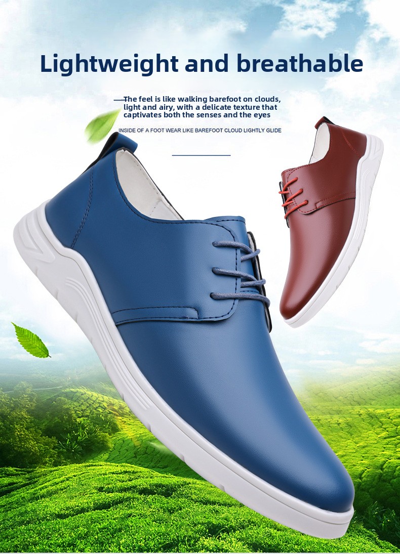 Genuine leather casual shoes