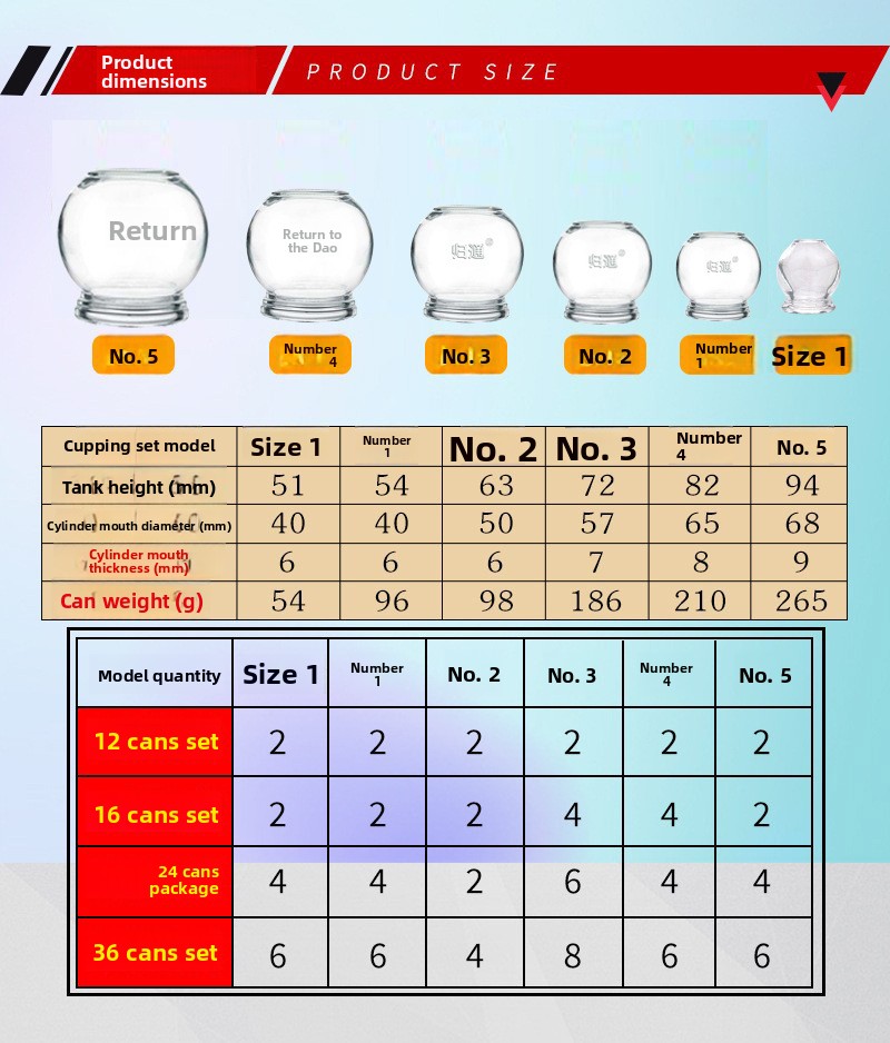Glass Cupping Jars