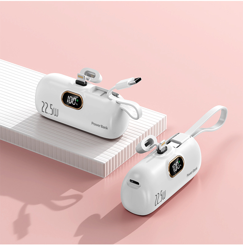 Portable Capsule Power Bank 5000mAh
