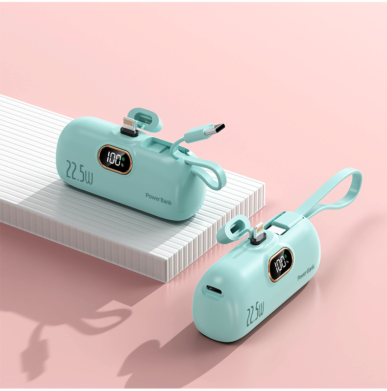 Portable Capsule Power Bank 5000mAh