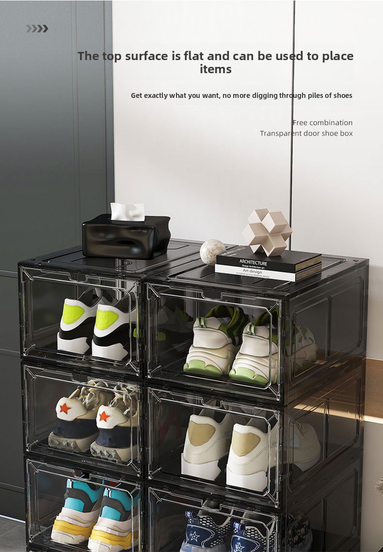 Transparent Magnetic Shoe Storage Box