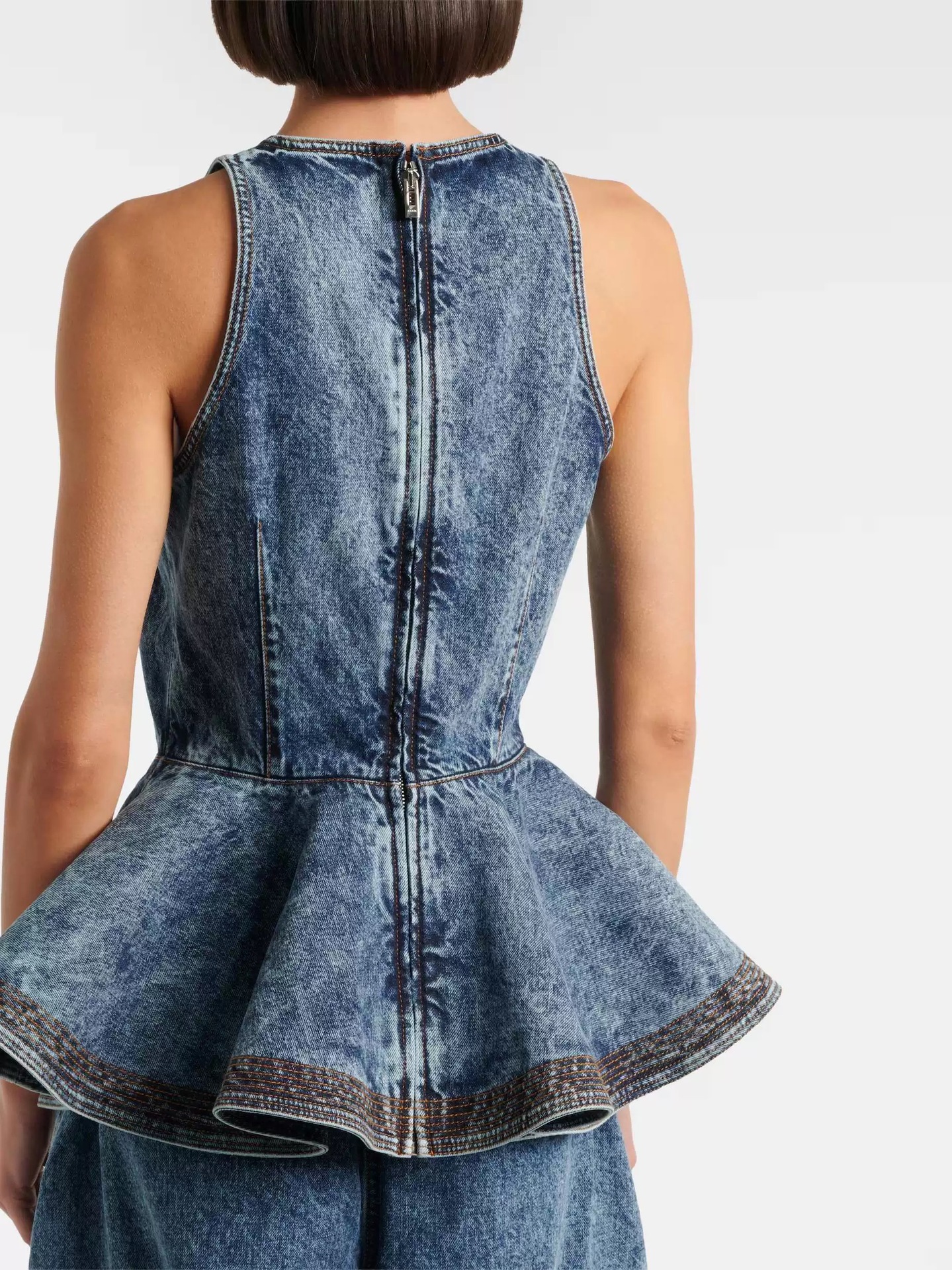 Retro Denim Waistcoat and Jeans Set