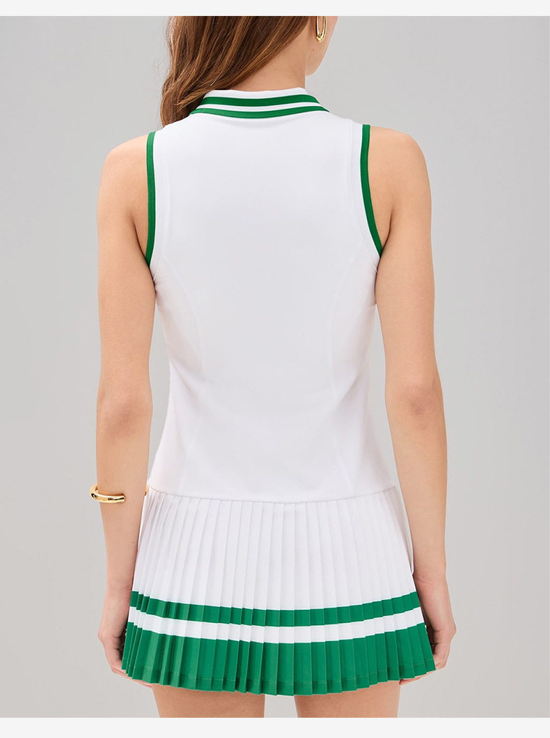 Womens Quick-Dry Pleated Tennis Dress