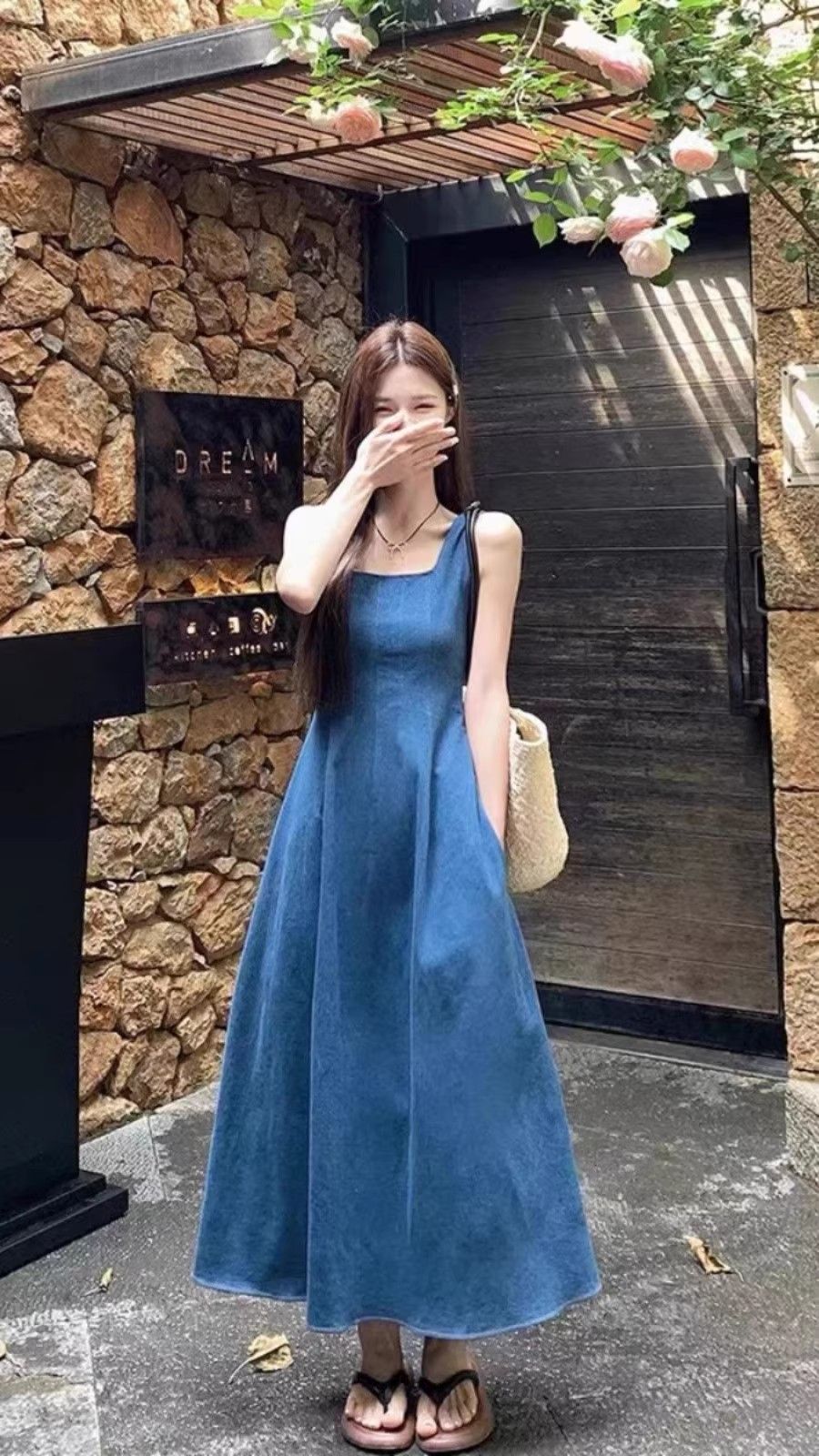 Denim dress