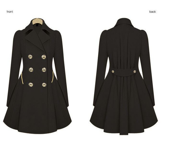 Mid-length commuter coat