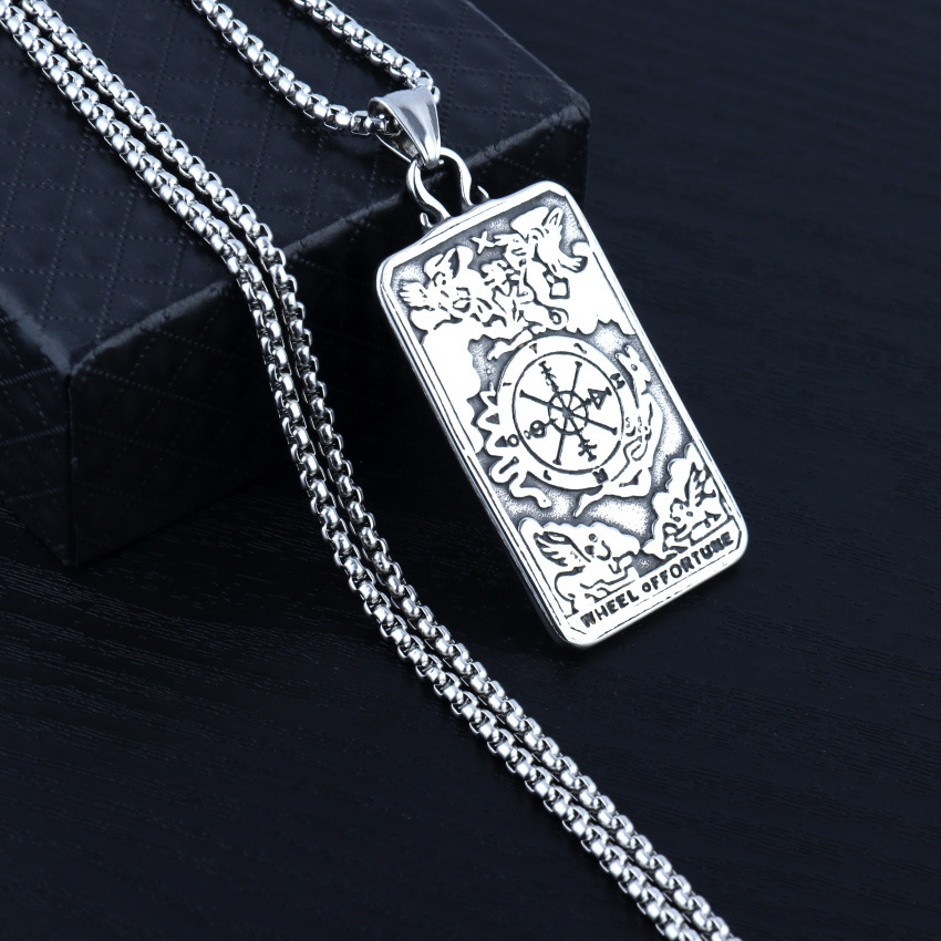 Tarot card necklace