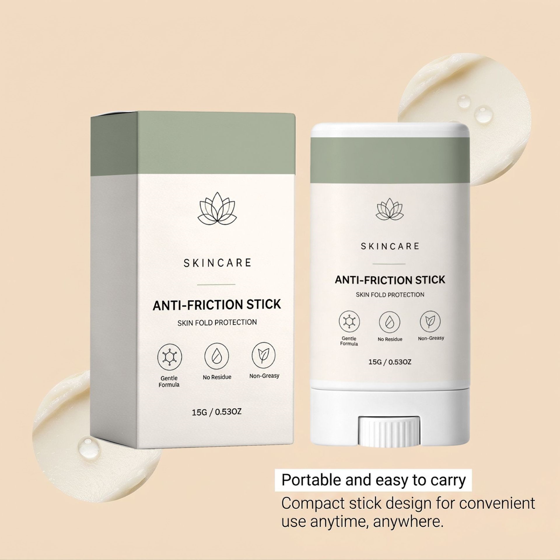 Skin Friction Protection Stick with Beeswax