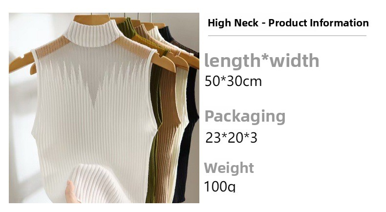 Sleeveless Knit Top for Women