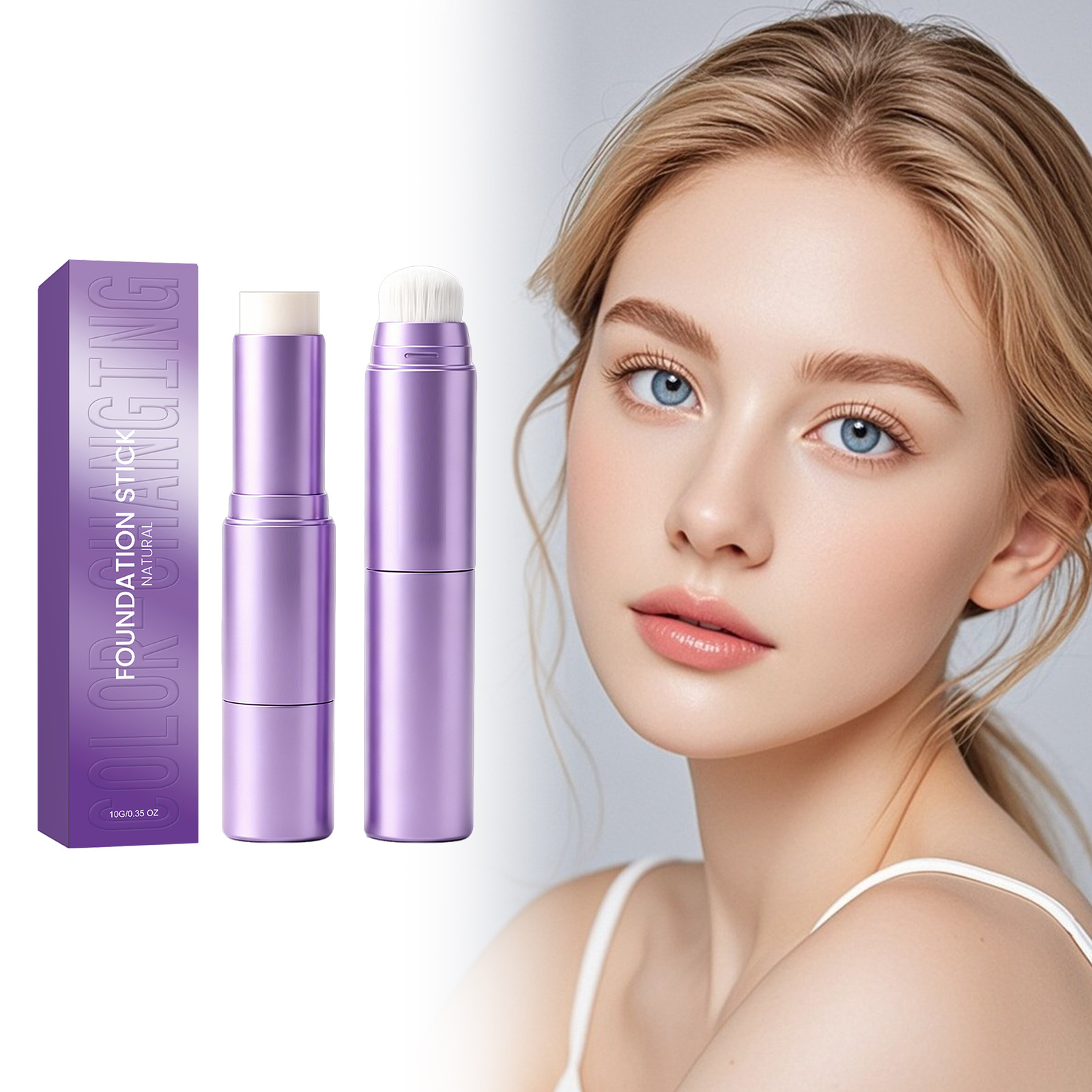 Two-in-One Foundation Stick with Brush