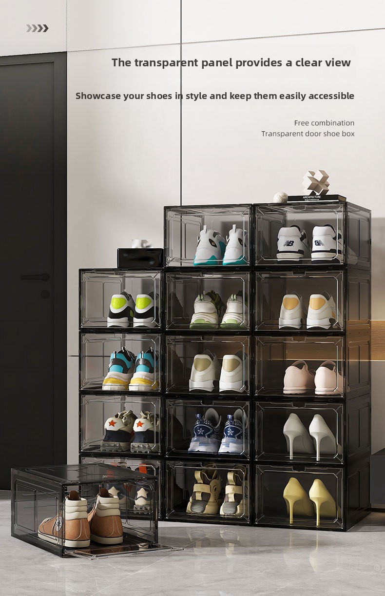 Transparent Magnetic Shoe Storage Box