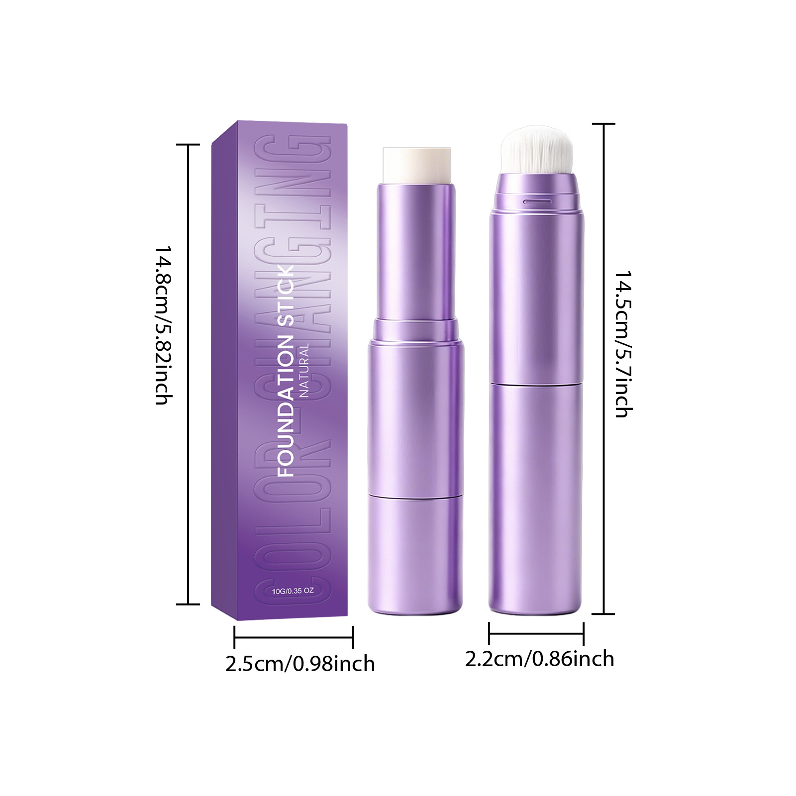 Two-in-One Foundation Stick with Brush