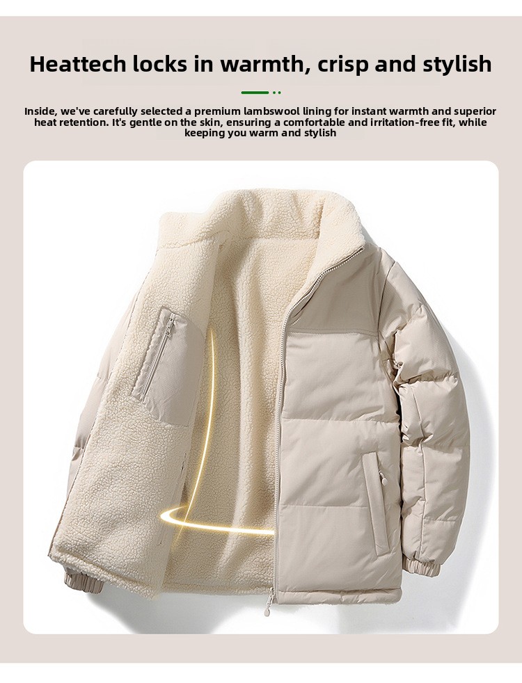 Reversible Stand Collar Winter Coat