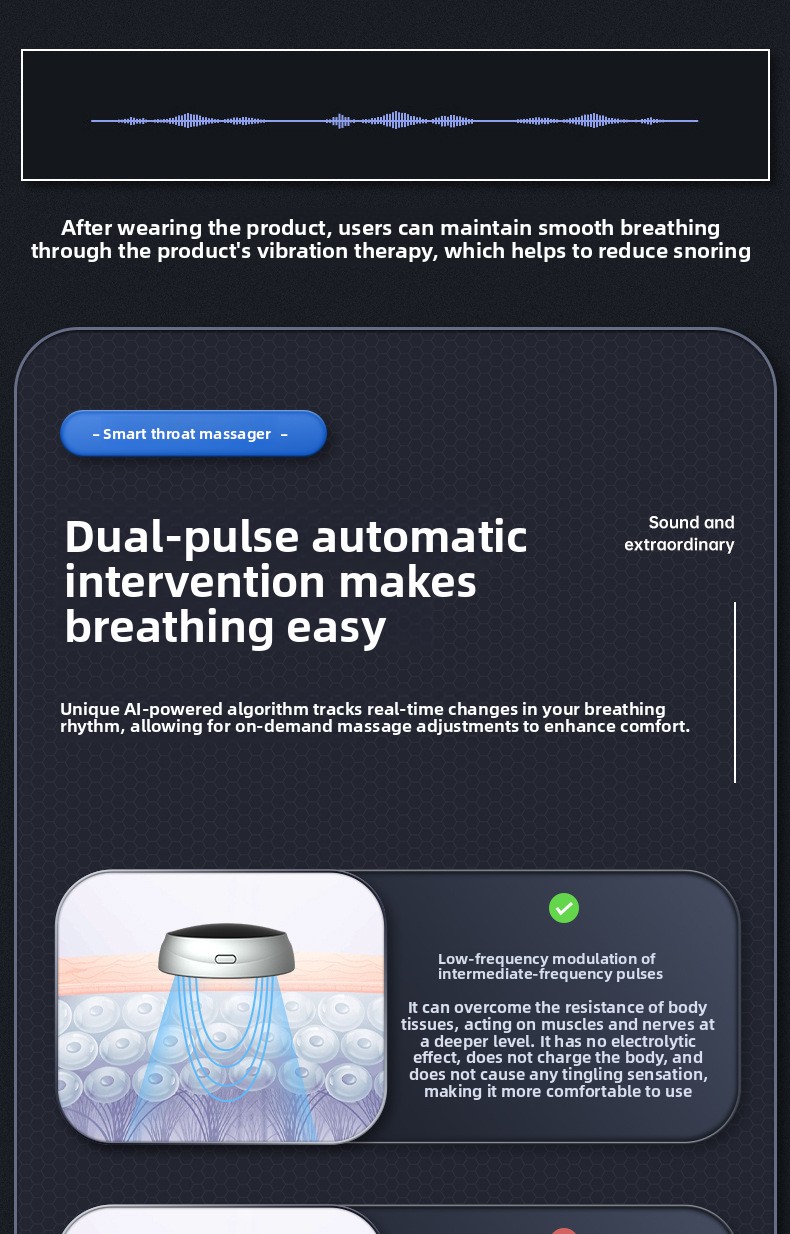 Dual Pulse Throat Massager