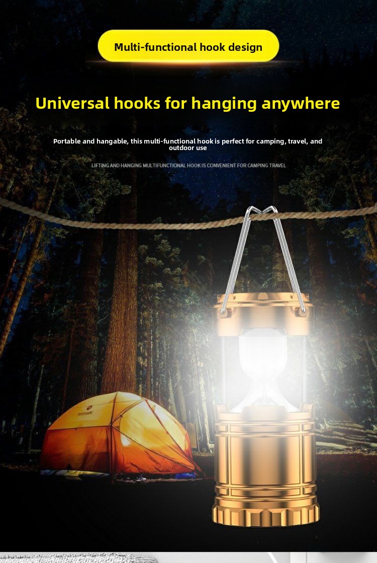 Solar Powered Multifunction Camping Lantern