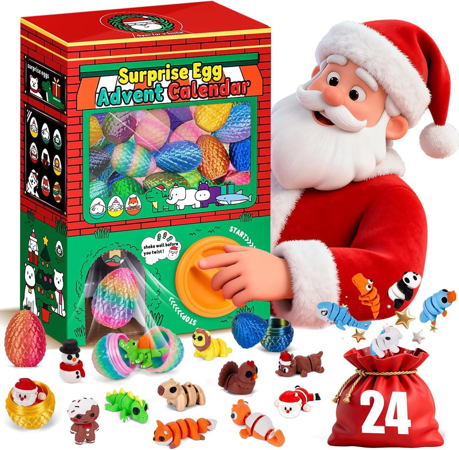 Christmas Countdown Building Block Set