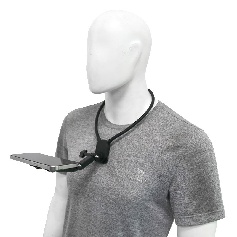 Sports camera mobile phone silicone hanging neck bracket