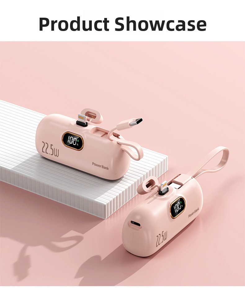 Portable Capsule Power Bank 5000mAh