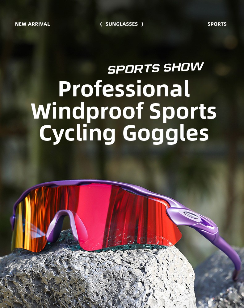 Sport Cycling Glasses with Interchangeable Lenses