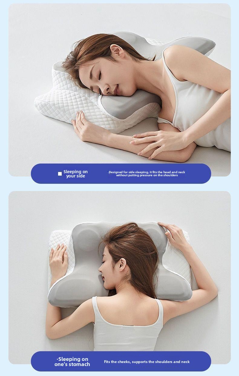 Butterfly-shaped ergonomic pillow