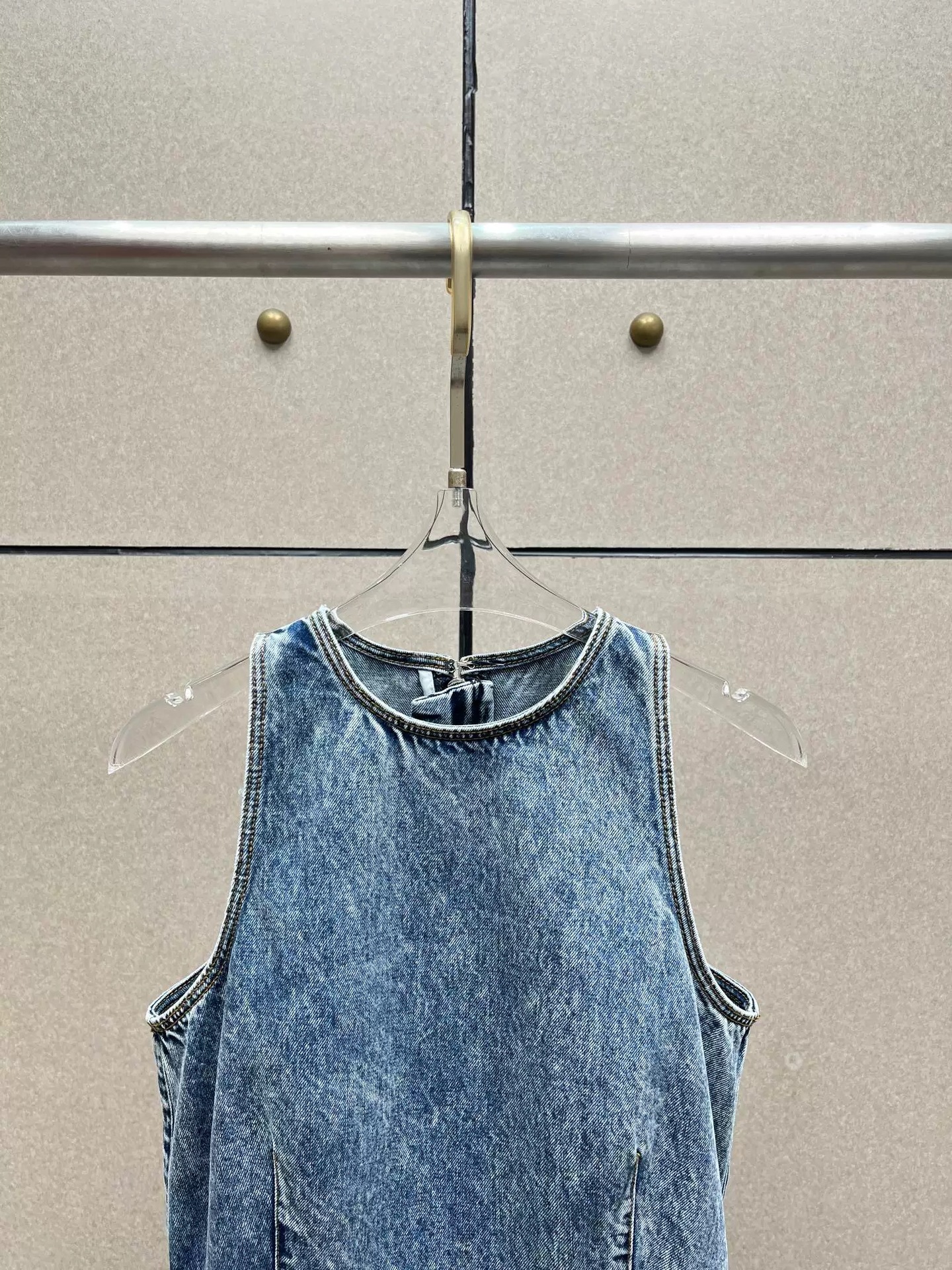 Retro Denim Waistcoat and Jeans Set