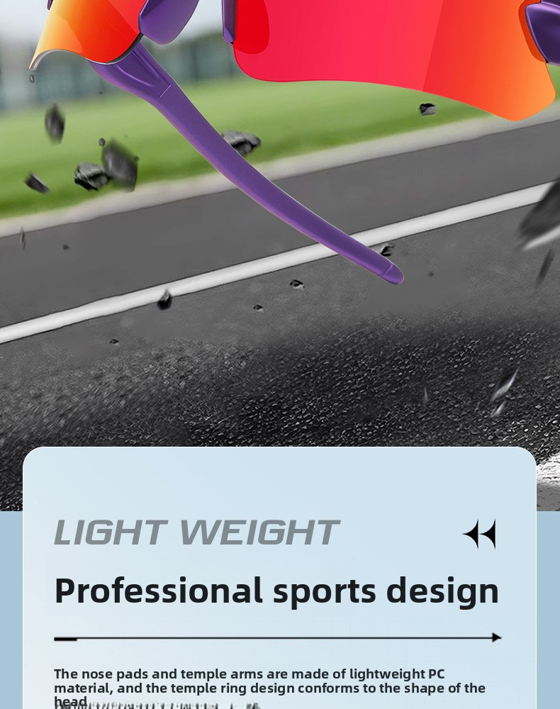 Sport Cycling Glasses with Interchangeable Lenses