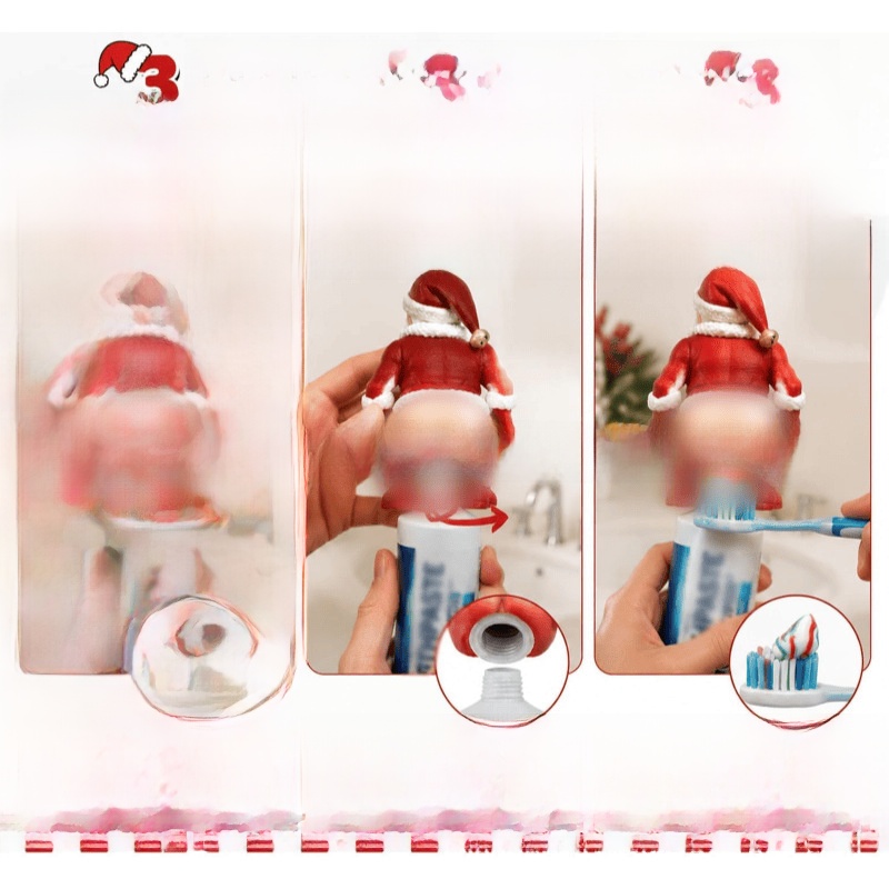 Santa Toothpaste Squeezer Christmas Decor