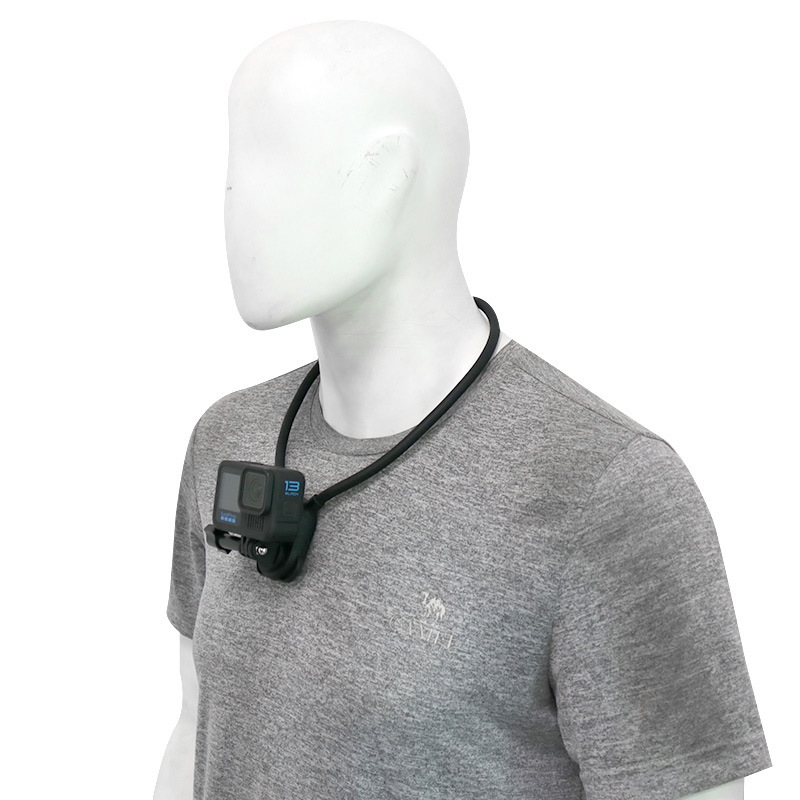 Sports camera mobile phone silicone hanging neck bracket