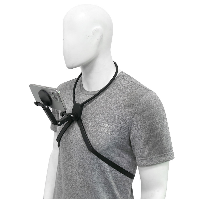 Sports camera mobile phone silicone hanging neck bracket