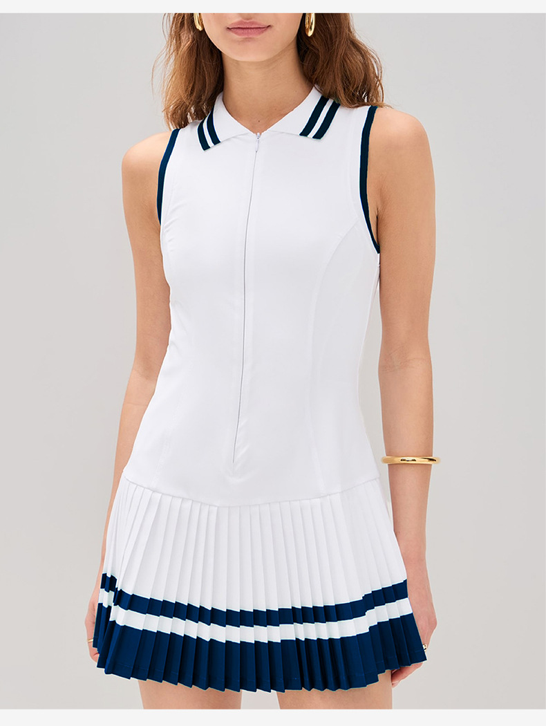 Womens Quick-Dry Pleated Tennis Dress