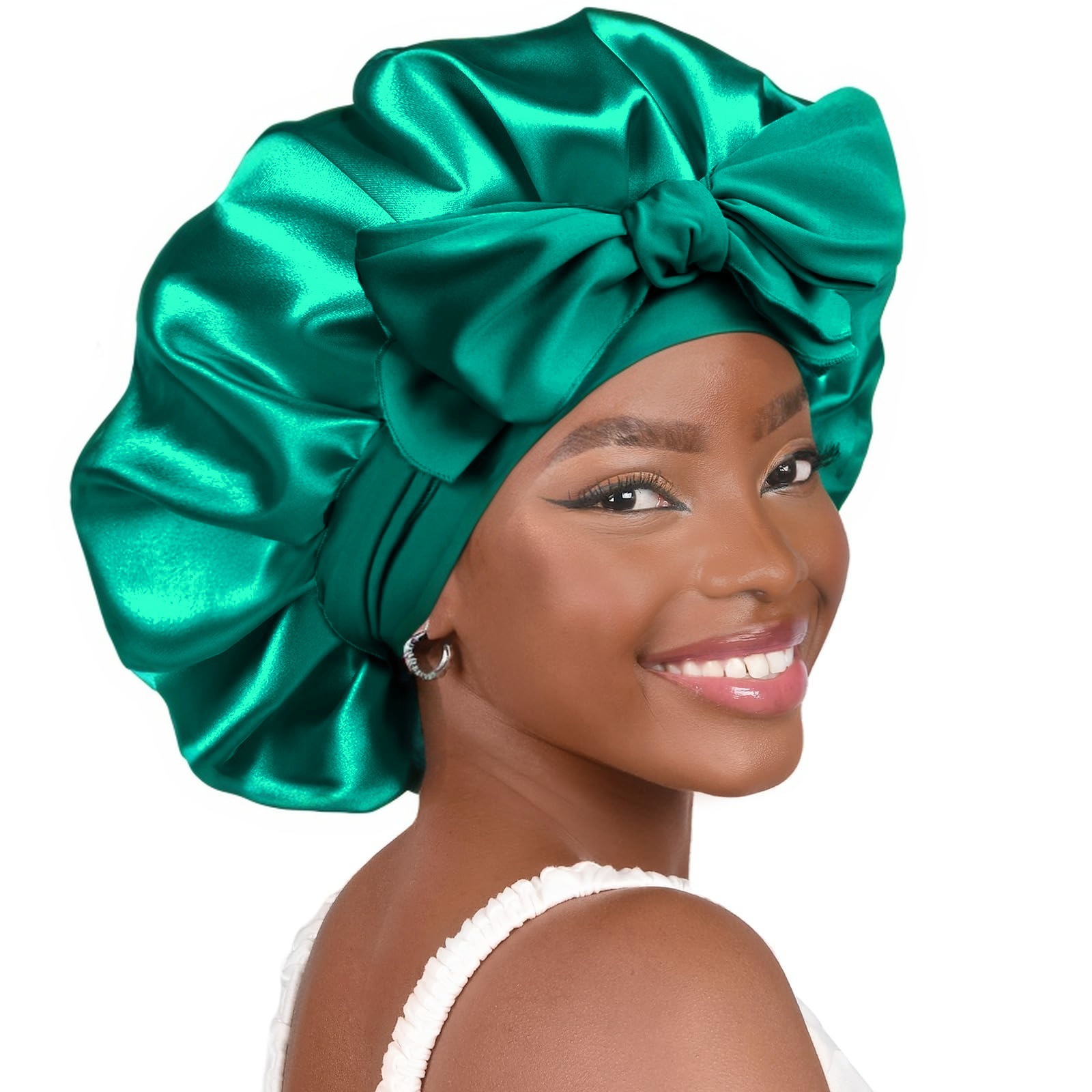 Womens Satin Sleep Cap Hair Protection Bonnet
