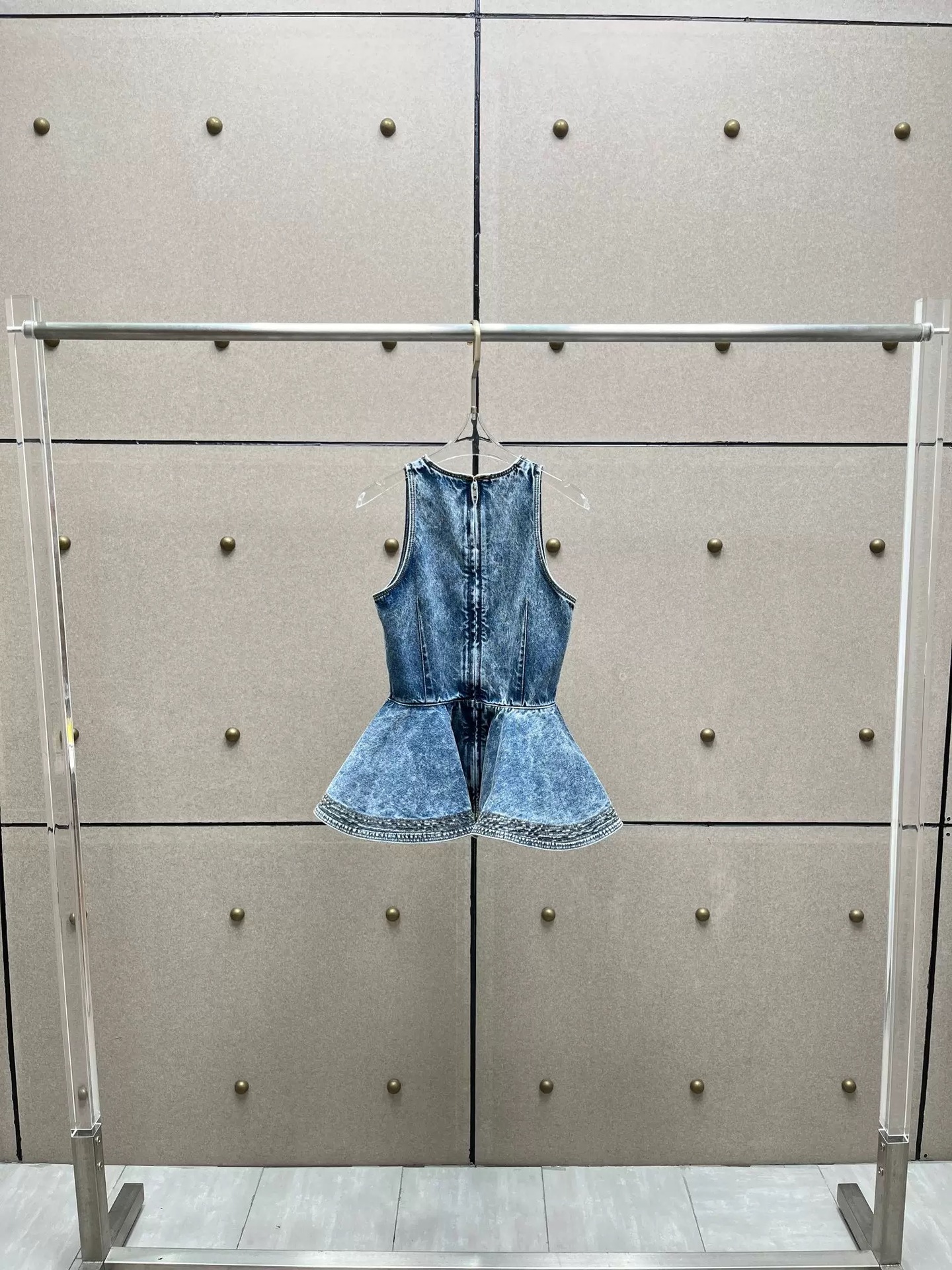 Retro Denim Waistcoat and Jeans Set