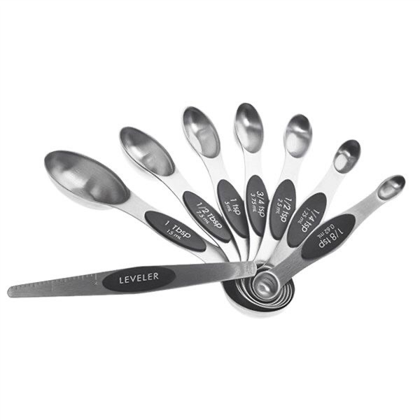 Double Head Measuring Spoon Set with Magnetic Attachment