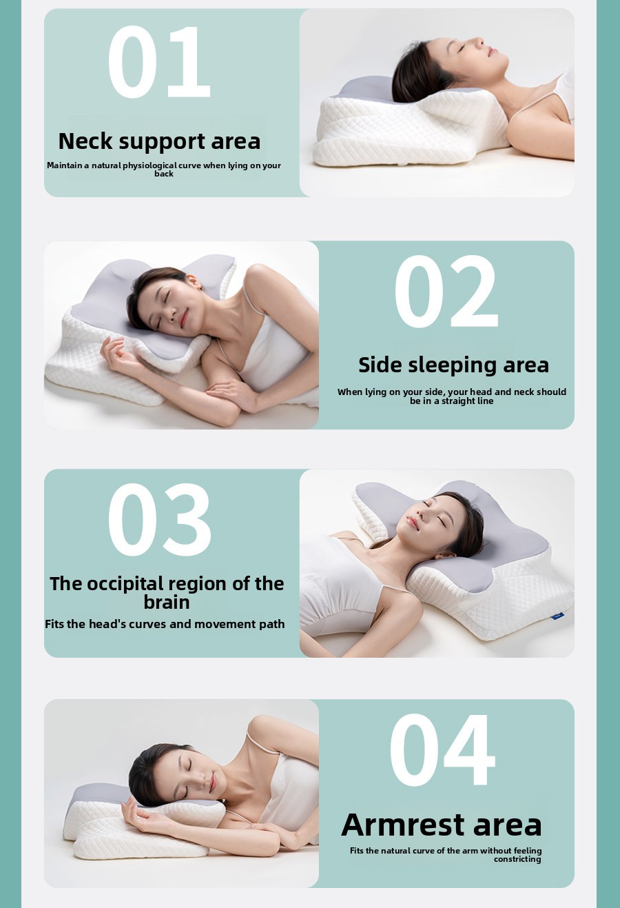 Ergonomic Cervical Memory Foam Pillow