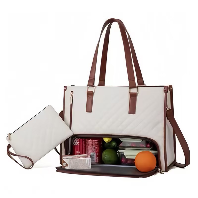 2-in-1 Insulated Lunch Tote Bag