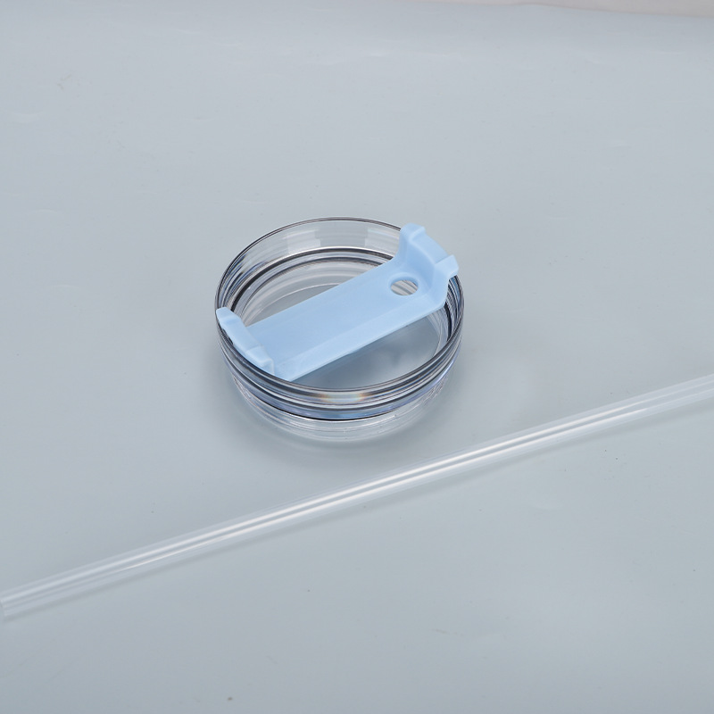 Print Insulated Stainless Steel Cup with Handle and Straw