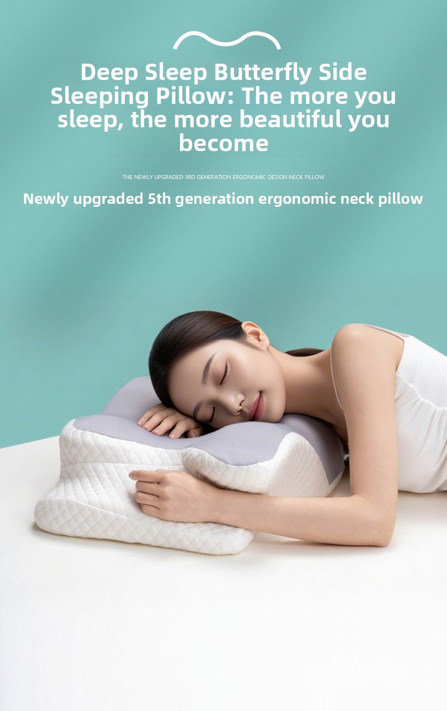 Ergonomic Cervical Memory Foam Pillow