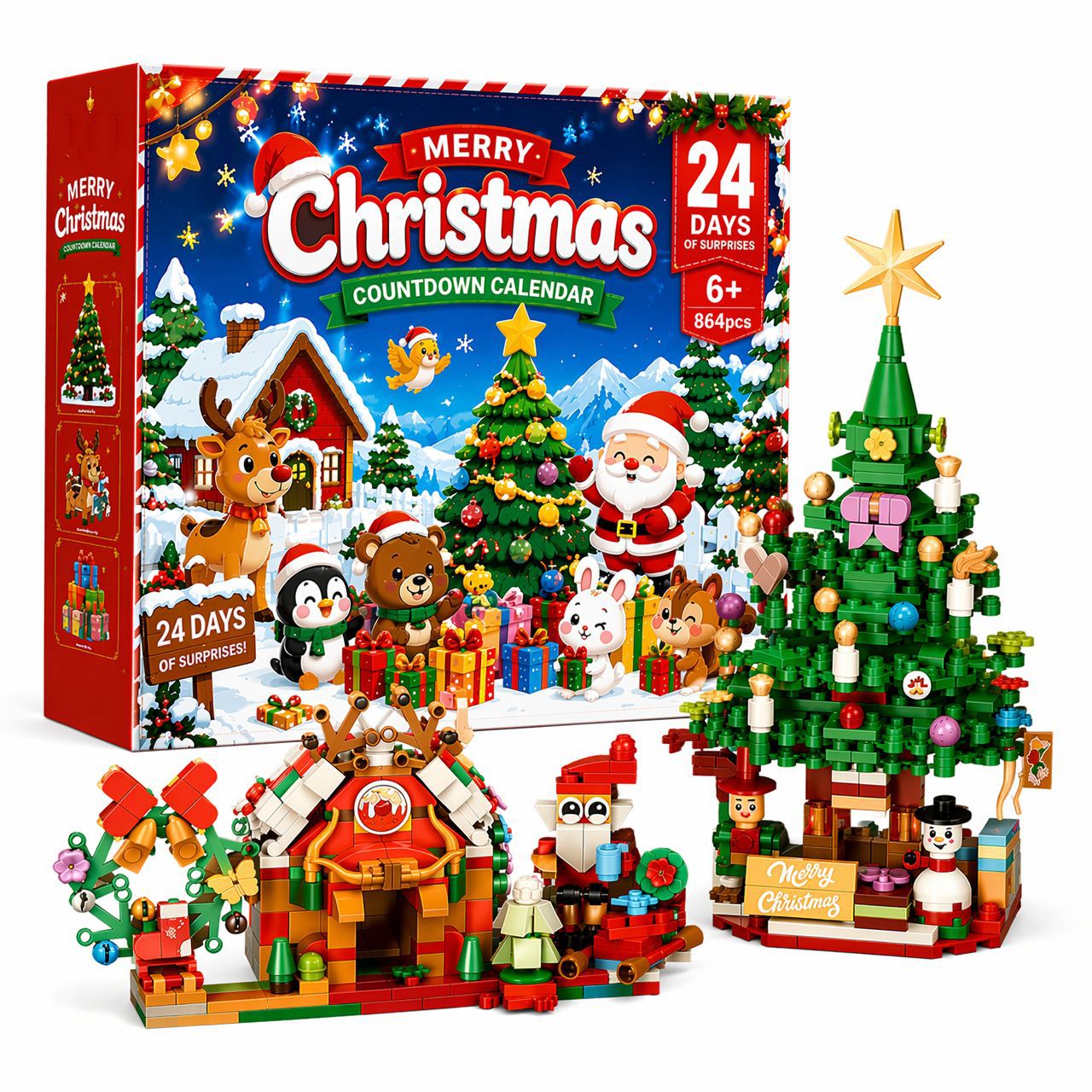 Christmas Countdown Building Block Set