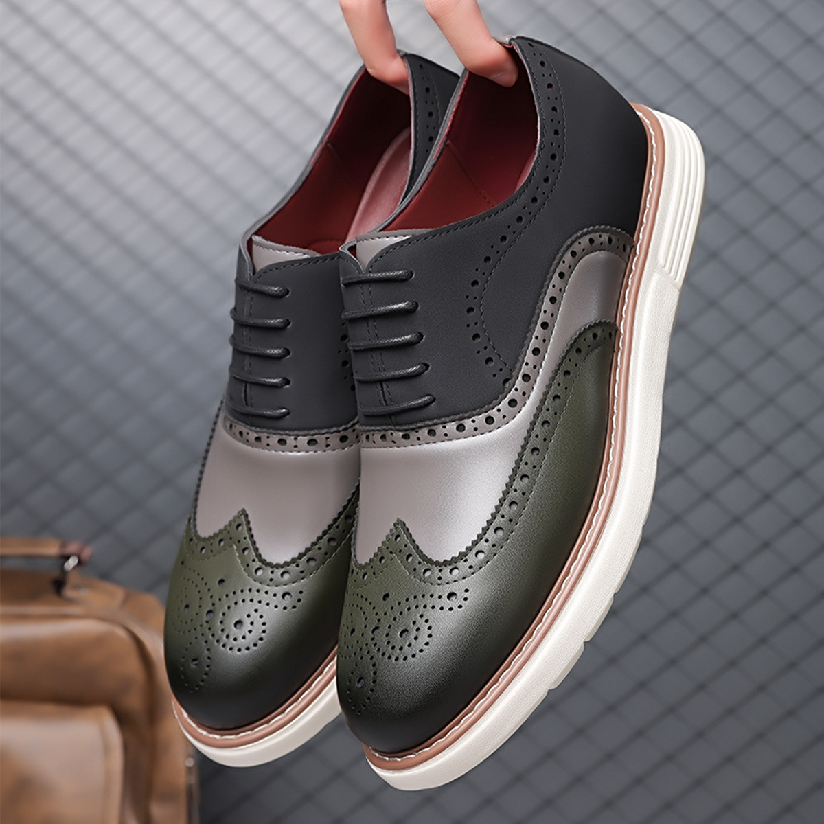 British-style business leather shoes