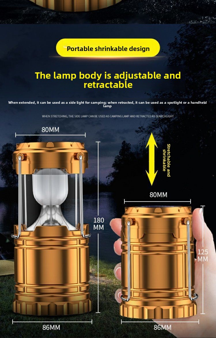 Solar Powered Multifunction Camping Lantern