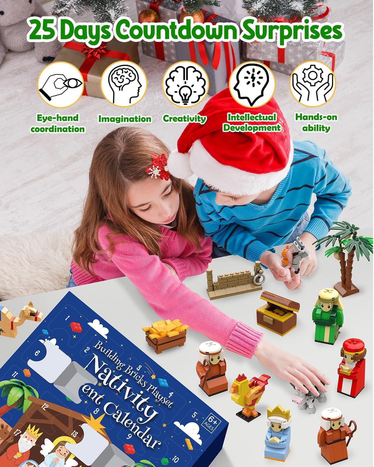 Christmas Countdown Building Block Set