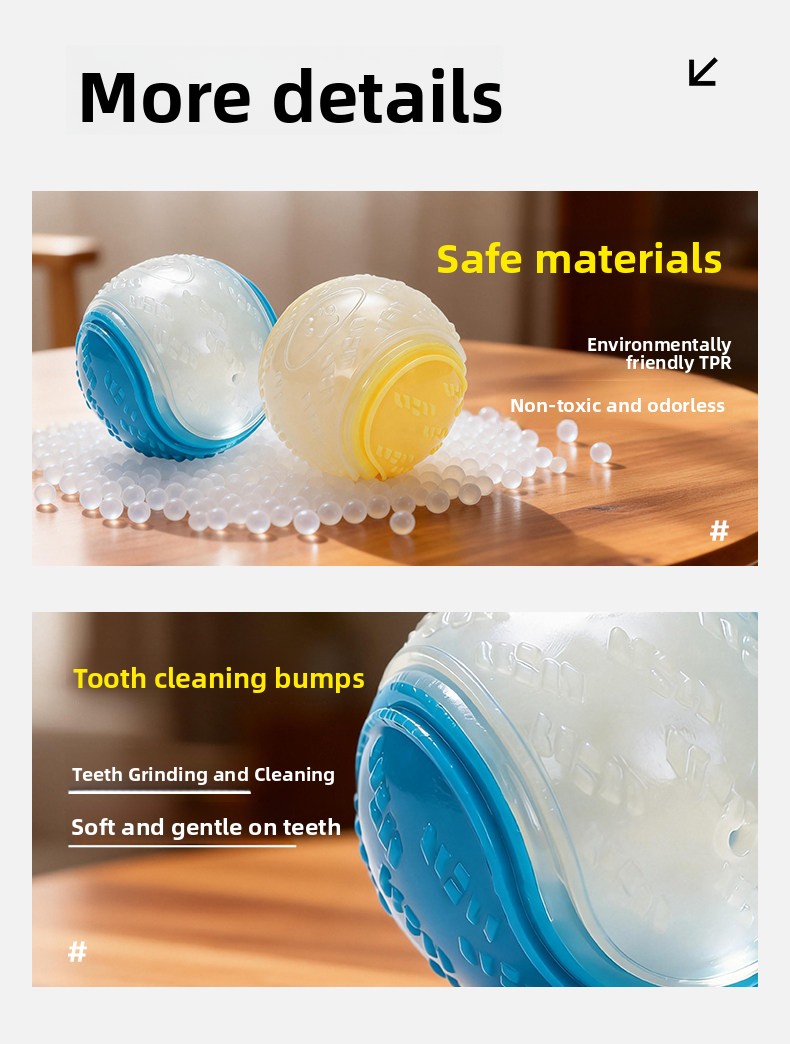 Dog Toy Luminous Sound Rubber Ball Interactive Tour Toy