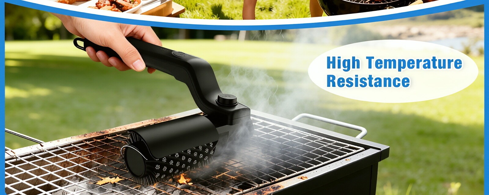 Electric Grill Cleaning Brush for Outdoor Barbecue and Kitchen