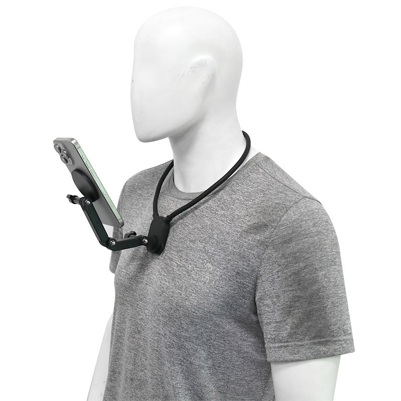 Sports camera mobile phone silicone hanging neck bracket