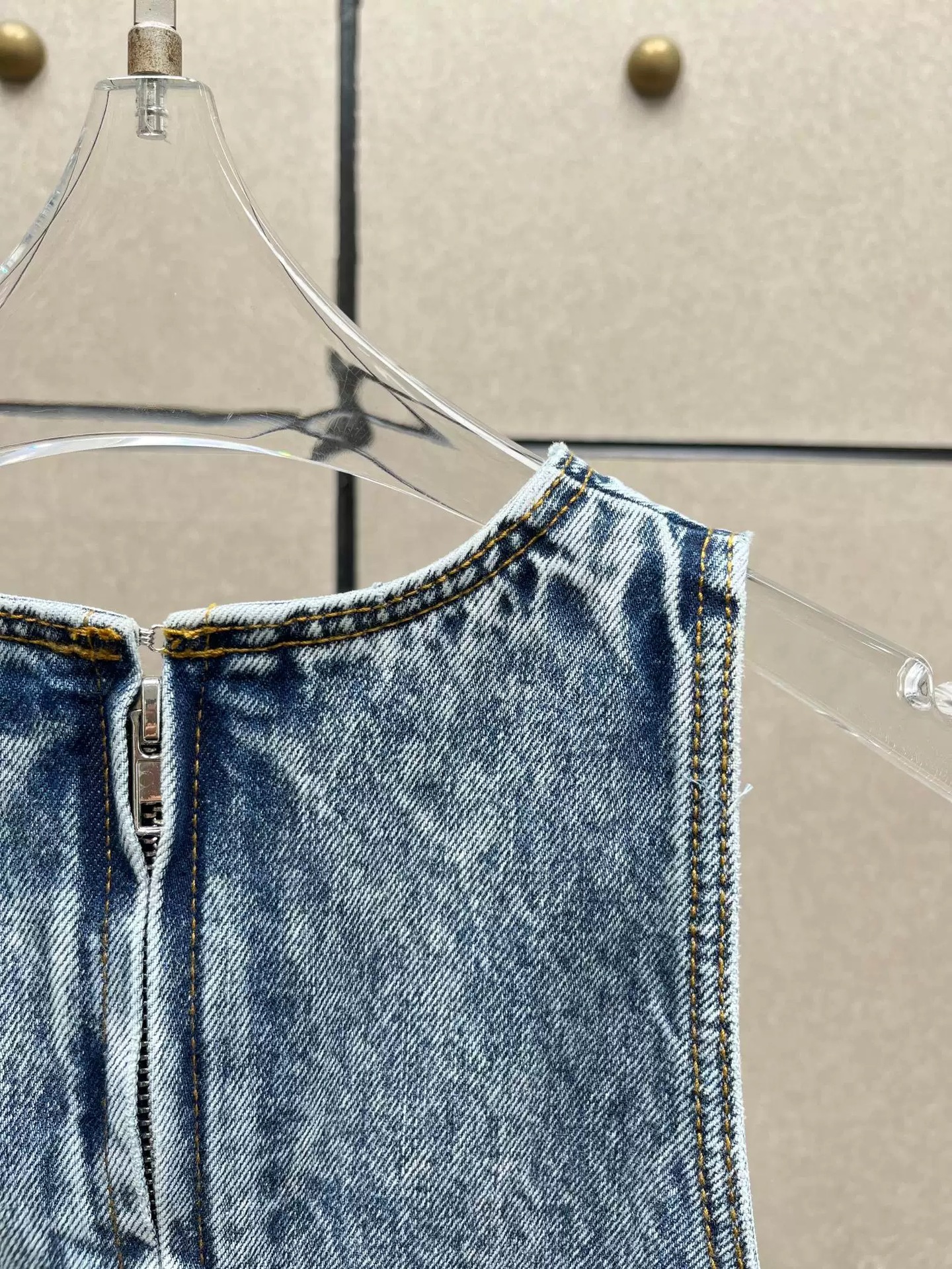 Retro Denim Waistcoat and Jeans Set