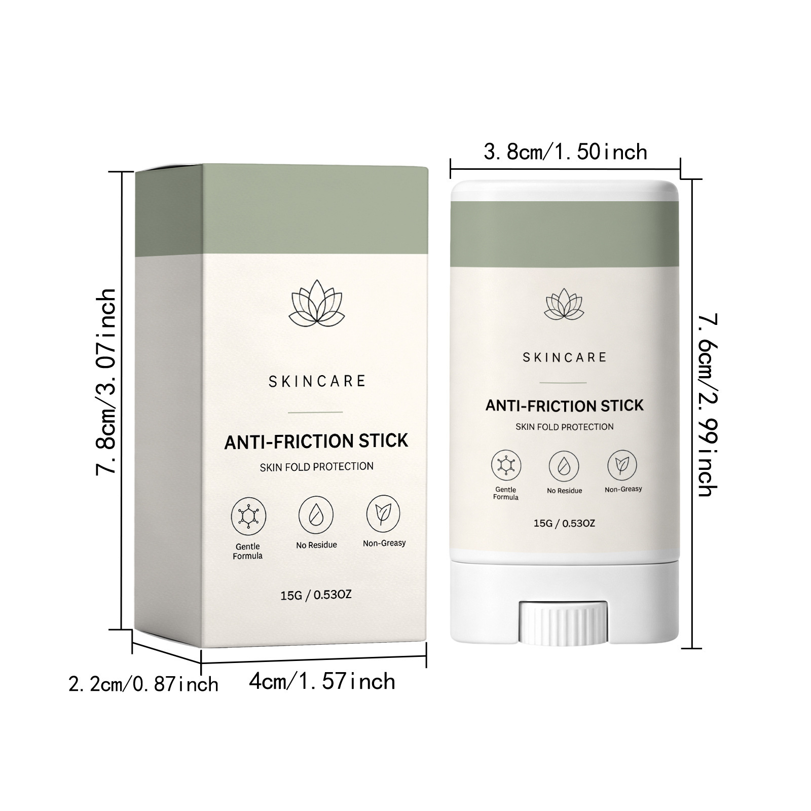 Skin Friction Protection Stick with Beeswax