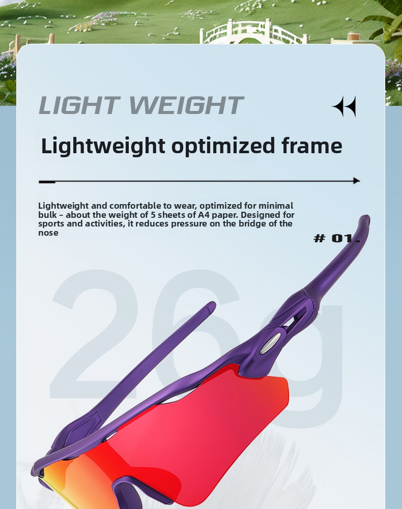 Sport Cycling Glasses with Interchangeable Lenses